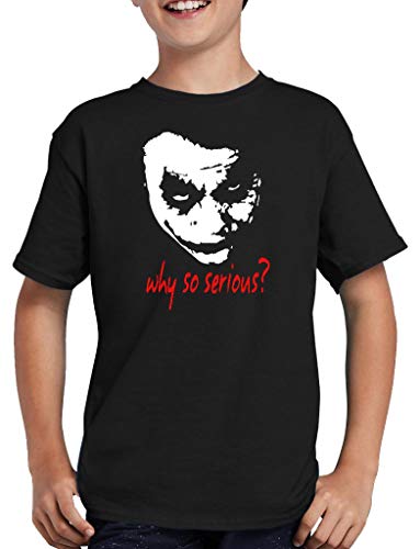 Joker Why so Serious? T-Shirt Kinder 152/164 Schwarz von TShirt-People