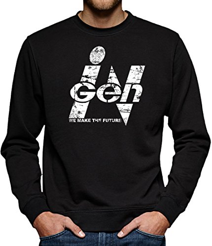 Jurassic Ingen Park Logo Sweatshirt Pullover Herren M Schwarz von TShirt-People