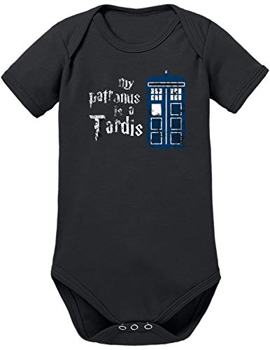 My Patronus is a Tardis Baby Body 68 Schwarz von TShirt-People
