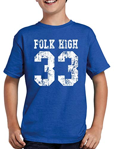 Polk High 33 Bundy T-Shirt Kinder XL Royalblau von TShirt-People