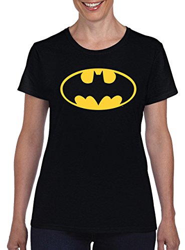 TSP Batman Logo Damen T-Shirt S Schwarz von TShirt-People