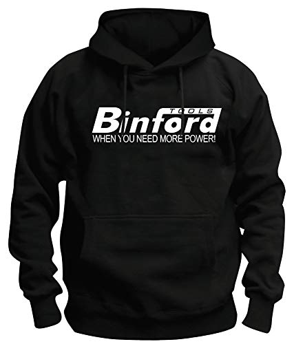 TSP Binford Tools Kapuzen-Sweatshirt Herren M Schwarz von TShirt-People