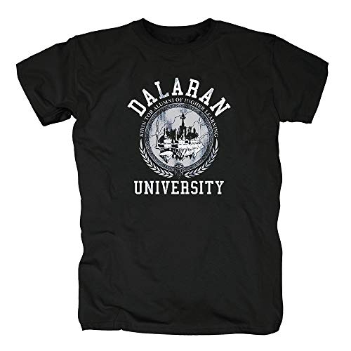 TSP Dalaran University Herren T-Shirt Wow Nerd Gamer 4XL Schwarz von TShirt-People