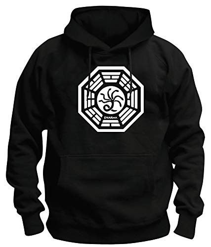 TSP Dharma Lost The Hydra Logo Kapuzen-Sweatshirt Herren L Schwarz von TShirt-People