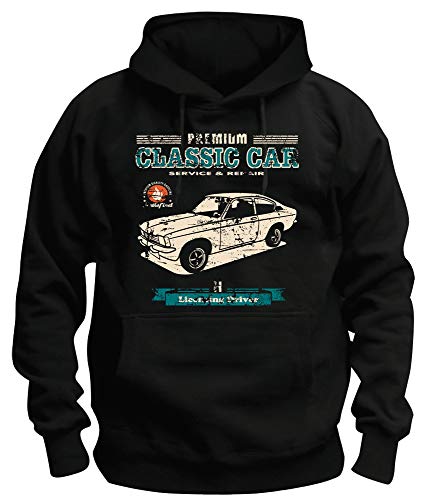 TSP Kadett C Coupe Kapuzen-Sweatshirt Herren XL Schwarz von TShirt-People