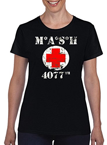 TSP MASH 4077 Damen T-Shirt S Schwarz von TShirt-People