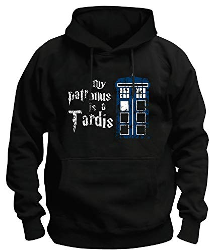 TSP My Patronus is a Tardis Kapuzen-Sweatshirt Herren 4XL Schwarz von TShirt-People