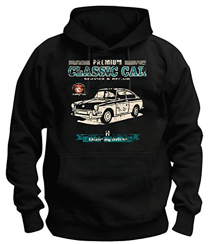TSP Oldtimer Typ3 VAG Kapuzen-Sweatshirt Herren XXXL Schwarz von TShirt-People