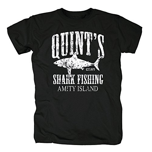 TSP Quints Shark Fishing Herren T-Shirt XXL Schwarz von TShirt-People