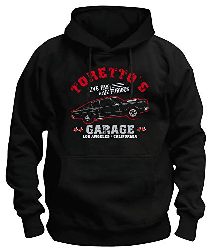 TSP Toretto Garage Kapuzen-Sweatshirt Herren XXXL Schwarz von TShirt-People
