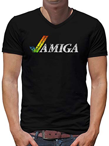 TShirt-People Amiga V-Kragen T-Shirt Herren XL Schwarz von TShirt-People