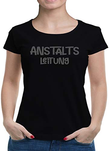 TShirt-People Anstaltsleitung T-Shirt Damen L Schwarz von TShirt-People