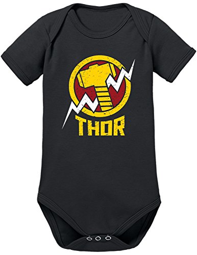 TShirt-People Avengers Thor Baby Body 56 Schwarz von TShirt-People