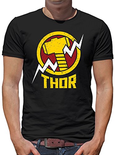 TShirt-People Avengers Thor T-Shirt Herren XXL Schwarz von TShirt-People