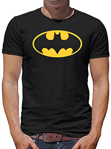 TShirt-People Batman Logo T-Shirt Herren S Schwarz von TShirt-People