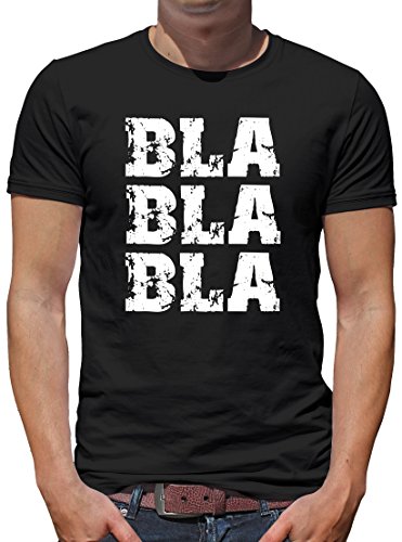 TShirt-People Bla Bla Bla T-Shirt Herren L Schwarz von TShirt-People