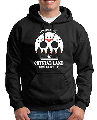 TShirt-People Camp Crystal Lake Kapuzenpullover Herren XL Schwarz von TShirt-People