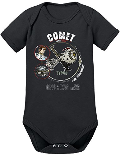 TShirt-People Comet Tycho Baby Body 56 Schwarz von TShirt-People