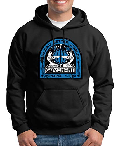TShirt-People Covenant Alien Ship Kapuzenpullover Herren L Schwarz von TShirt-People