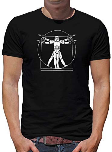 TShirt-People Da Vinci Trooper T-Shirt Herren Wars Storm Star 4XL Schwarz von TShirt-People