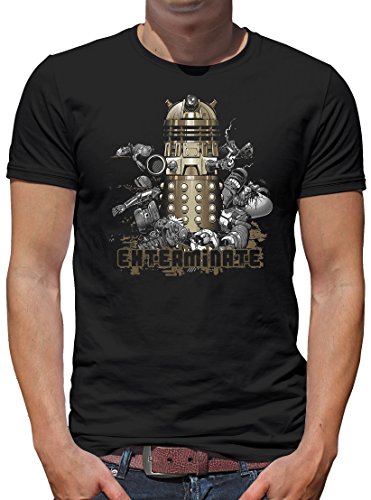 TShirt-People Dalek T-Shirt Herren L Schwarz von TShirt-People