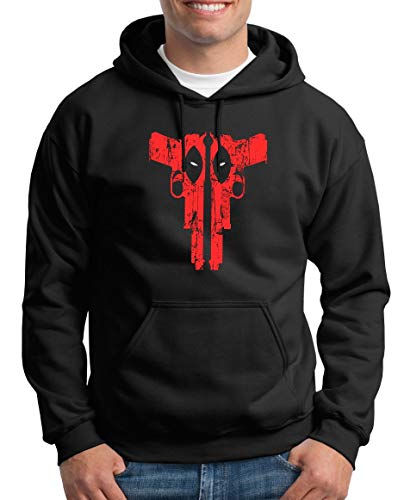 TShirt-People Deadpool Weapon Kapuzenpullover Herren L Schwarz von TShirt-People