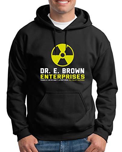 TShirt-People Doc Brown Enterprises Kapuzenpullover Herren Zukunft Delorean Zurück 5XL Schwarz von TShirt-People