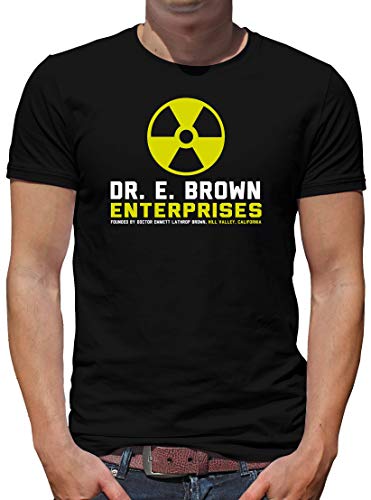 TShirt-People Doc Brown Enterprises T-Shirt Herren Zukunft Delorean Zurück XXL Schwarz von TShirt-People