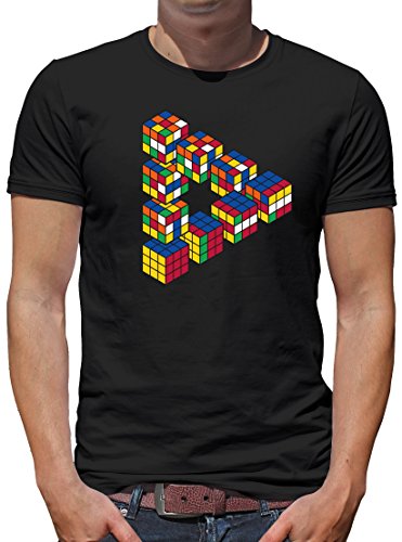 TShirt-People Escher Zauberwürfel T-Shirt Herren M Schwarz von TShirt-People