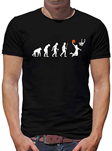 TShirt-People Evolution Basketball T-Shirt Herren Jordan Dirk Sport Fun L Schwarz von TShirt-People