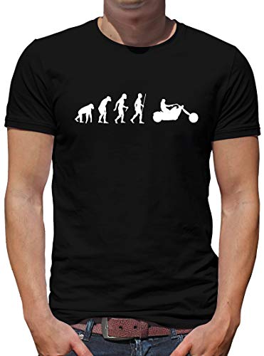 TShirt-People Evolution Chopper T-Shirt Herren Biker Route Harley 66 L Schwarz von TShirt-People