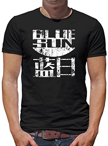 TShirt-People Firefly Blue Sun T-Shirt Herren XL Schwarz von TShirt-People