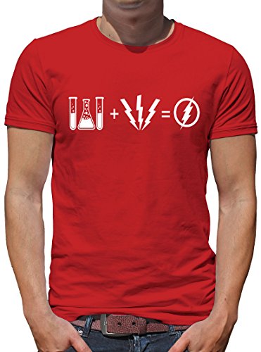 TShirt-People Flash Equation T-Shirt Herren M Rot von TShirt-People