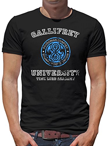 TShirt-People Gallifrey University T-Shirt Herren L Schwarz von TShirt-People