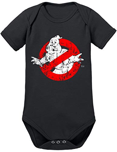 TShirt-People Ghostbusters Distressed Baby Body 68 Schwarz von TShirt-People