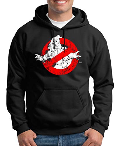 TShirt-People Ghostbusters Distressed Kapuzenpullover Herren XXXL Schwarz von TShirt-People