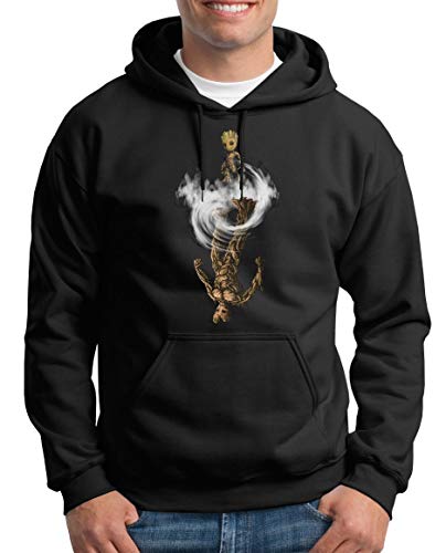 TShirt-People Groot Power Kapuzenpullover Herren XXL Schwarz von TShirt-People