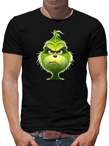 TShirt-People Grumpy Grinch T-Shirt Herren XL Schwarz von TShirt-People