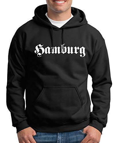 TShirt-People Hamburg Städte Kapuzenpullover Herren L Schwarz von TShirt-People