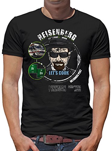 TShirt-People Heisenberg - Lets Cook T-Shirt Herren 4XL Schwarz von TShirt-People