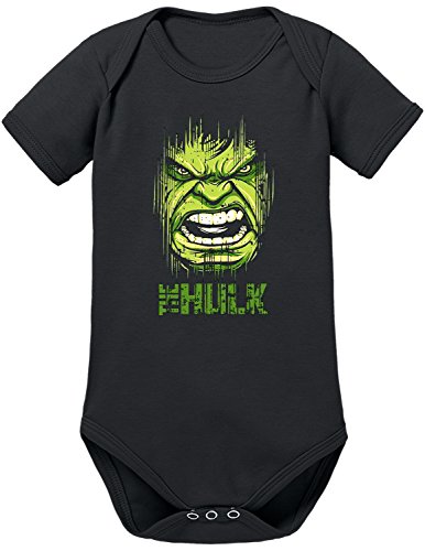 TShirt-People Hulk Face Baby Body 62 Schwarz von TShirt-People