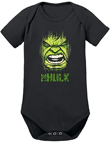 TShirt-People Hulk Face Baby Body 74 Schwarz von TShirt-People