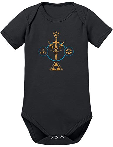 TShirt-People Hyrule Experience Baby Body 62 Schwarz von TShirt-People