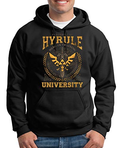 TShirt-People Hyrule University Kapuzenpullover Herren XXL Schwarz von TShirt-People