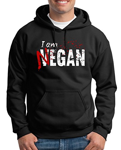 TShirt-People I am Negan Kapuzenpullover Herren XL Schwarz von TShirt-People