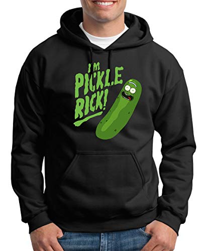 TShirt-People I`m Pickle Rick Kapuzenpullover Herren XL Schwarz von TShirt-People