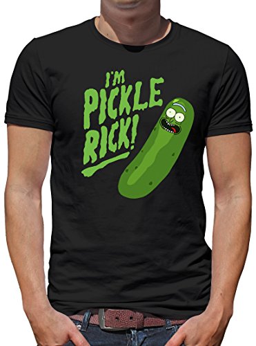 TShirt-People I`m Pickle Rick T-Shirt Herren XXL Schwarz von TShirt-People