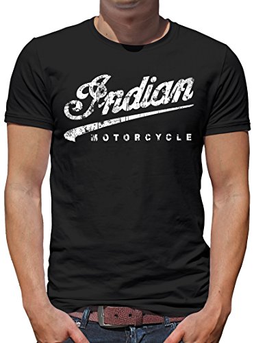 TShirt-People Indian Motorcycle T-Shirt Herren 4XL Schwarz von TShirt-People