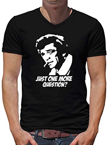 TShirt-People Inspector Columbo V-Kragen T-Shirt Herren L Schwarz von TShirt-People