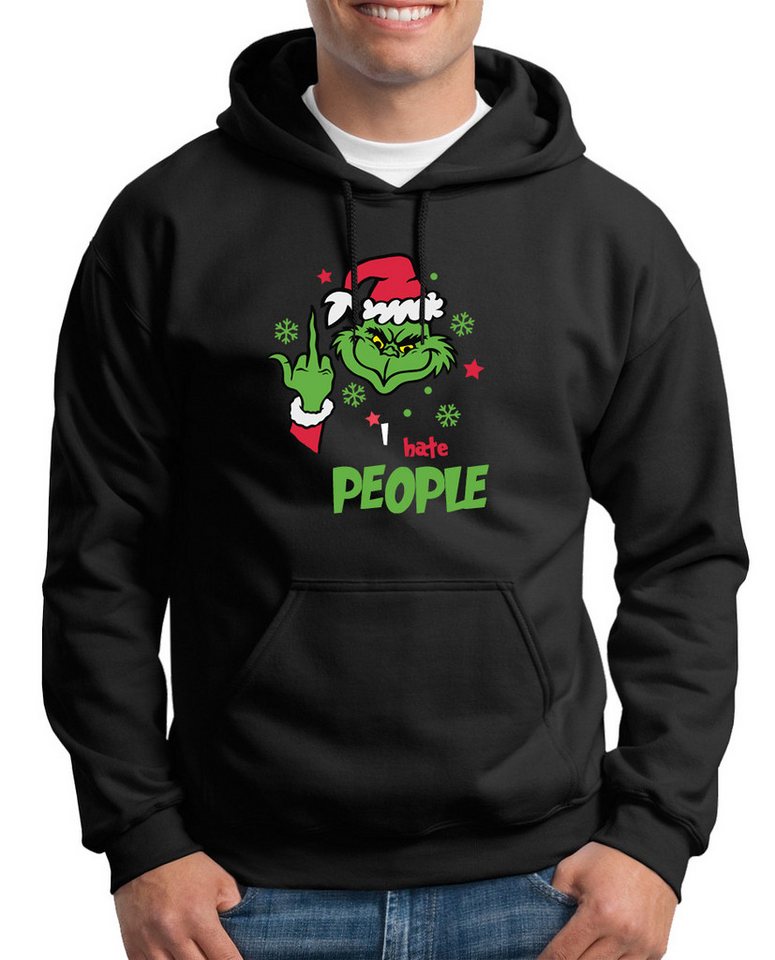 TShirt-People Kapuzenpullover Hoody I hate people von TShirt-People